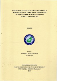 Identifikasi Keanekaragaman Gastropoda Di Pesisir Barat Dan Timur Pulau Tarakan Dan Potensinya Sebagai Bahan Ajar Pada Pembelajaran Biologi