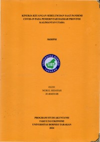 Kinerja Keuangan Sebelum Dan Saat Pandemi Covid-19 Pada Pemerintah Daerah Provinsi Kalimantan Utara