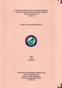 Penerapan Terapi Relaksasi Benson Terhadap Nyeri Post Appendictomy Pada Pasien Dewasa Di Ruang Rawat Inap Tarakan