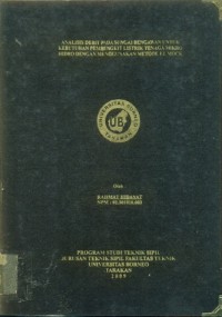 Analisis Debit Pada Sungai Bengawan Untuk Kebutuhan Pembangkit Listrik Tenaga Mikro Hidro Dengan Menggunakan Metode FJ Mock