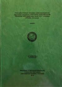 Pengaruh Pupuk Organik Cair Babandotan (Ageratum conyzoides) Dan Pupuk Kandang Ayam Terhadap Pertumbuhan Vegetatif Tanaman Jagung (Zea mays)