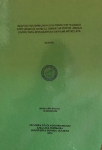 Respon Pertumbuhan Dan Produksi Tanaman Sawi (Brassica juncea L.) Terhadap Pupuk Limbah Udang Yang Ditambahkan Dengan Air Kelapa