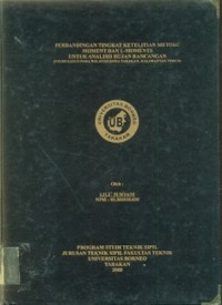 Perbandingan Tingkat Ketelitian Metode Moment Dan L-Moments  Untuk Analisis Hujan Rancangan   (Studi Kasus Pada Wilayah Kota Tarakan Kalimantan Timur)
