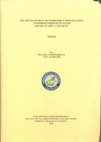 The Development Of Worksheet For Listening Comprehension Of Seventh Grade At SMPN 1 Tarakan