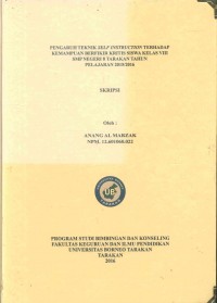 Pengaruh Teknik Self Instruction Terhadap Kemampuan Berpikir Kritis Siswa Kelas VIII SMP Negeri 8 Tarakan Tahun Pelajaran 2015/2016