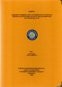 Assesment Keberlanjutan Pembangunan Dengan Regional Sustainable Account (RSA) Di Provinsi Sulawesi Selatan