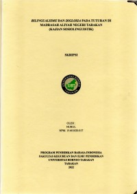 Bilingualisme Dan Diglosia Pada Tuturan Di Madrasah Aliyah Negeri Tarakan (Kajian Sosiolinguistik)