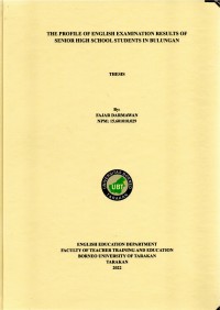 The Profile Of English Examination Results Of Senior High School Students In Bulungan