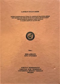 Asuhan Keperawatan Pada Tn. R Dengan Diagnosa Medis Non Hemoragik Stroke Di Ruang Dahlia Rumah Sakit Umum Daerah Tarakan Dari Tanggal 21 Sampai Dengan 23 Juni 2016