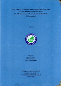 Efektivitas Penganggaran Berbasis Informasi Keuangan Priode Sebelumnya  (Studi Pada Perusahaan Umum Daerah Tarakan Media Telekomunikasi)