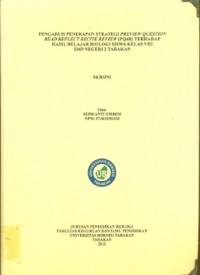 Pengaruh Penerapan Strategi Preview Question Read Reflect Recite Review (PQ4R) Terhadap  Hasil Belajar Biologi Siswa Kelas VIII SMP Negeri 2 Tarakan