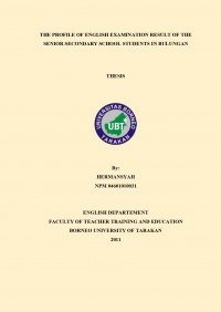 The Profile Of English Examination Result Of The Senior Secondary School Students In Bulungan