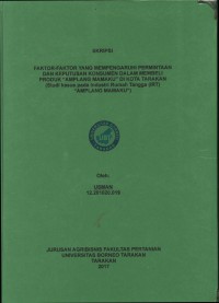 Faktor-Faktor Yang Mempengaruhi Permintaan Dan Keputusan Konsumen Dalam Membeli Produk “Amplang Mamaku” Di Kota Tarakan (Studi Kasus Pada Industri Rumah Tangga (IRT) “Amplang Mamaku”)