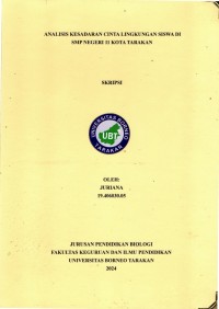 Analisis Kesadaran Cinta Lingkungan Siswa Di SMP Negeri 11 Kota Tarakan