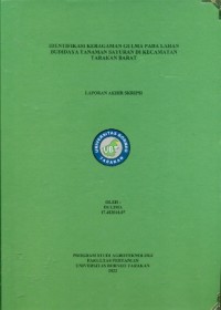 Identifikasi Keragaman Gulma Pada Lahan Budidaya Tanaman Sayuran Di Kecamatan Tarakan Barat