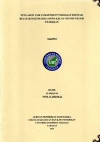 Pengaruh Task Commitment Terhadap Prestasi Belajar Matematika Siswa Kelas VIII SMP Negeri 8 Tarakan