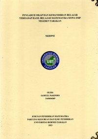 Pengaruh Sikap Dan Kemandirian Belajar Terhadap Hasil Belajar Siswa SMP Negeri 9 Terakan