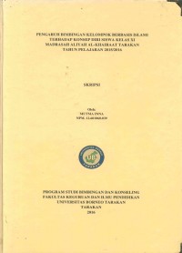 Pengaruh Bimbingan Kelompok Berbasis Islami Terhadap Konsep Diri Siswa Kelas XI Madrasah Aliyah Al-Khairaat Tarakan Tahun Pelajaran 2015/2016