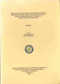Efektivitas Teknik Self-Management Dalam Mengurangi Kecanduan Game Online Siswa Kelas VII Di SMP Negeri 7 Tarakan Tahun Pelajaran 2015/2016