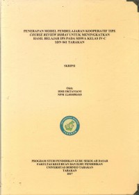 Penerapan Model Pembelajaran Kooperatif Tipe Course Review Horay Untuk Meningkatkan Hasil Belajar IPS Pada Siswa Kelas IV-C SDN 041 Tarakan