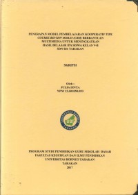 Penerapan Model Pembelajaran Kooperatif Tipe Course Review Horay (CRH) Berbantuan Multimedia Untuk Meningkatkan Hasil Belajar IPA Siswa Kelas V-B SDN 031 Tarakan