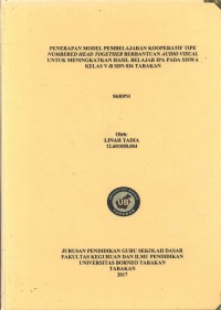 Penerapan Model Pembelajaran Kooperatif Tipe Numbered Head Together Berbantuan Audio Visual Untuk Meningkatkan Hasil Belajar IPA Pada Siswa Kelas V-B SDN 036 Tarakan