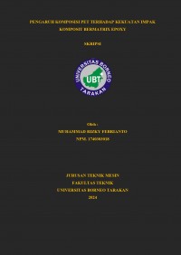 Pengaruh Komposisi PET Terhadap Kekuatan Impak Komposit Bermatrix Epoxy
