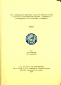 The Correlation Between Students Reading Habit and Students Descriptive Writing Achievement of Eleventh Graders At SMKN 2 Tarakan