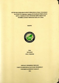 Studi Keanekaragaman Serangga Pada Tanaman Kangkung (Ipomoea Reptans) Di Daerah Pertanian Kota Tarakan Dan Potensi Implementasi Pembelajaran Biologi Kelas X SMA