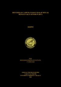 Identifikasi Campuran Bahan Bakar Minyak Menggunakan Sensor Warna