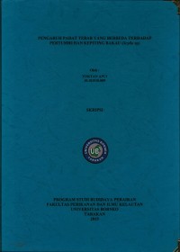 Pengaruh Padat Tebar Yang Berbeda Terhadap Pertumbuhan Kepiting Bakau (Scylla sp.)