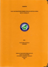 Valuasi Ekonomi Objek Wisata Pantai Amal Kota Tarakan