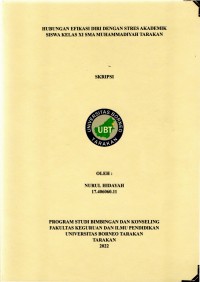 Hubungan Efikasi Diri Dengan Stres Akademik Siswa Kelas XI SMA Muhammadiyah Tarakan