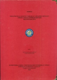 Perlindungan Hukum Terhadap Tari Jepin Menurut Undang-Undang Nomor 28 Tahun 2014 Tentang Hak Cipta