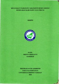 Kelayakan Usahatani Cabai Rawit Di Kecamatan Muruk Rian Kabupaten Tana Tidung