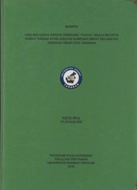 Analisis Usaha Keripik Singkong “Yudha” Skala Industri Rumah Tangga Di Kelurahan Kampung Empat Kecamatan Tarakan Timur Kota Tarakan