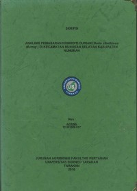 Analisis Pemasaran Komoditi Durian (Durio zibethinus murray) Di Kecamatan Nunukan Selatan Kabupaten Nunukan