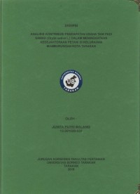 Analisis Kontribusi Pendapatan Usahatani Padi Sawah (Oryza sativa L.) Dalam Meningkatkan Kesejahteraan Petani Di Kelurahan Mamburungan Kota Tarakan