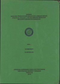 Analisis Pendapatan Usahatani Lombok Besar (Capsicum annuum L.) Di Kecamatan Nunukan Selatan Kabupaten Nunukan