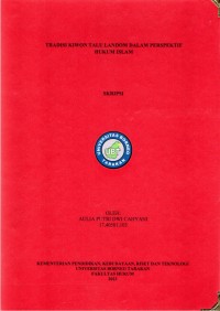 Tradisi Kiwon Talu Landom Dalam Perspektif Hukum Islam