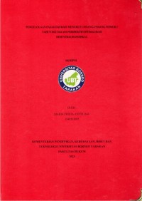 Pengelolaan Pajak Daerah Menurut Undang-Undang Nomor 1 Tahun 2022 Dalam Perspektif Optimalisasi  Desentralisasi Fiskal