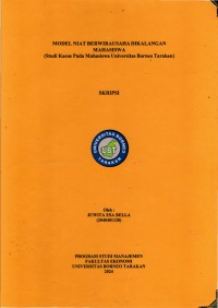 Modal Niat Berwirausaha Dikalangan Mahasiswa (Studi Kasus Pada Mahasiswa Universitas Borneo Tarakan)