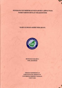 Penerapan Humidifikasi Manajemen Airway Pada Pasien Kritis Dengan Trakeostomi