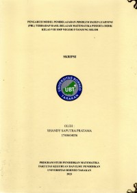 Pengaruh Model Pembelajaran Problem Based Learning (Pbl) Terhadap Hasil Belajar Matematika Peserta Didik Kelas VIII SMP Negeri 5 Tanjung Selor