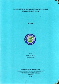 KARAKTERISTIK KIMIA PAKAN FORMULASI IKAN BERBASIS BAHAN ALAMI