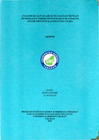 ANALISIS KUALITAS AIR SUNGAI KAYAN DENGAN PENDEKATAN INDEKS PENCEMARAN DI TANJUNG SELOR PROVINSI KALIMANT AN UTARA