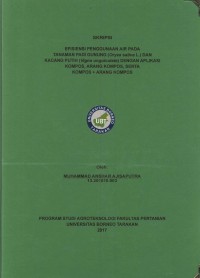Efisiensi Penggunaan Air Pada Tanaman Padi Gunung (Oryza sativa L.) Dan Kacang Putih (Vigna unguiculata) Dengan Aplikasi Kompos, Arang Kompos, Serta Kompos + Arang Kompos