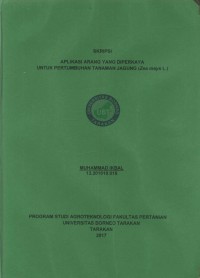 Aplikasi Arang Yang Diperkaya Untuk Pertumbuhan Tanaman Jagung (Zea mays L.)