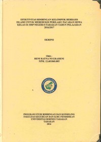 Efektivitas Bimbingan Kelompok Berbasis Islami Untuk Mereduksi Perilaku Pacaran Siswa Kelas IX SMP Negeri 8 Tarakan Tahun Pelajaran 2016/2017