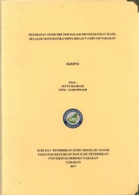 Penerapan Teori Bruner Dalam Meningkatkan Hasil Belajar Matematika Siswa Kelas V-4 SDN 018 Tarakan
